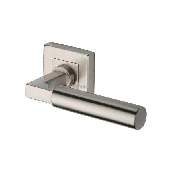 BAUHAUS LEVER HANDLE ON SQUARE ROSE